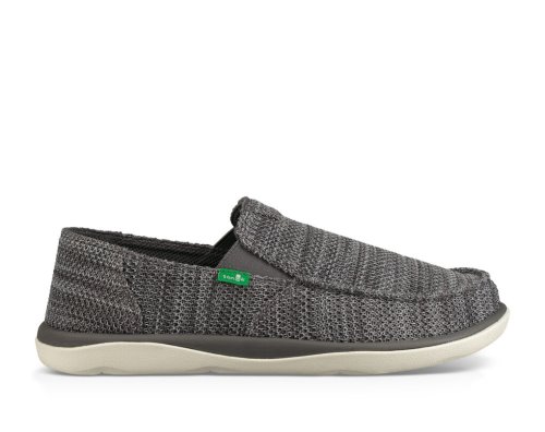 Sanuk Mesh Vagabond Tripper - Sanuk Shoes Mens Deep Grey - Philippines IPMNYU941